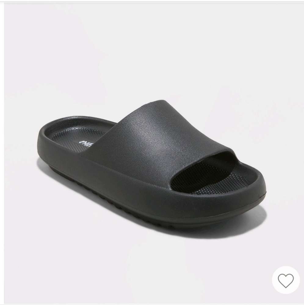Mad Love Star Slides Black Sz 7